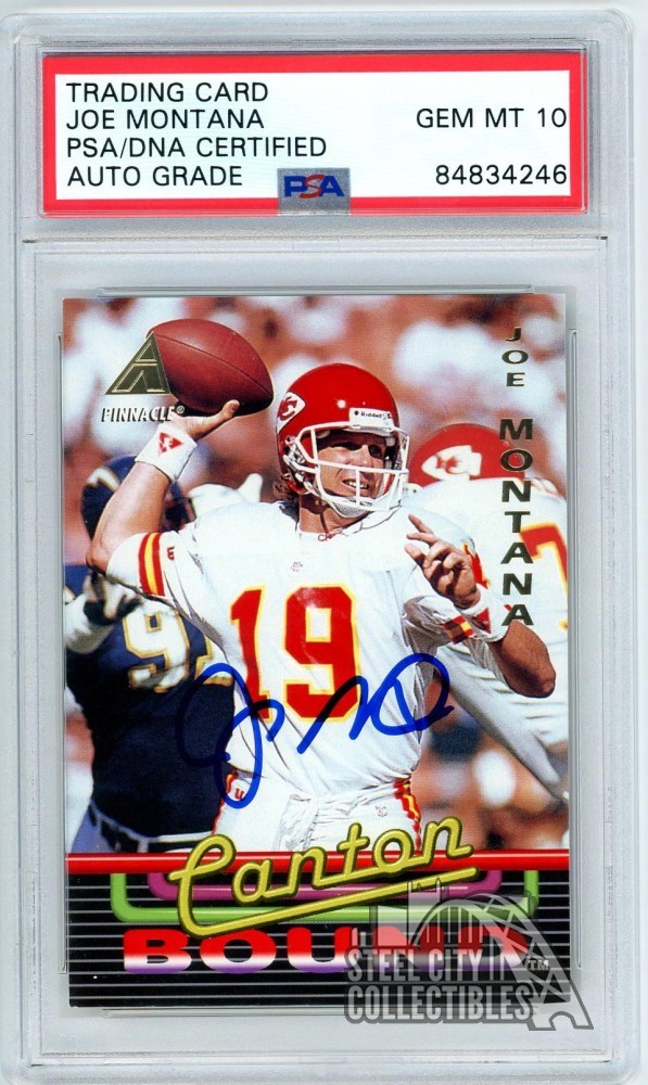 Joe Montana 1994 Pinnacle Canton Bound Autograph Card #8 PSA/DNA 10