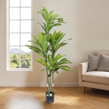 Faux Dracaena Fragrans Tree ABS PU Artificial Dracaena Fragrans Fake Floor