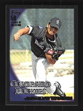 Jhoulys Chacin Colorado Rockies 2010 Topps Black #502 SN /59