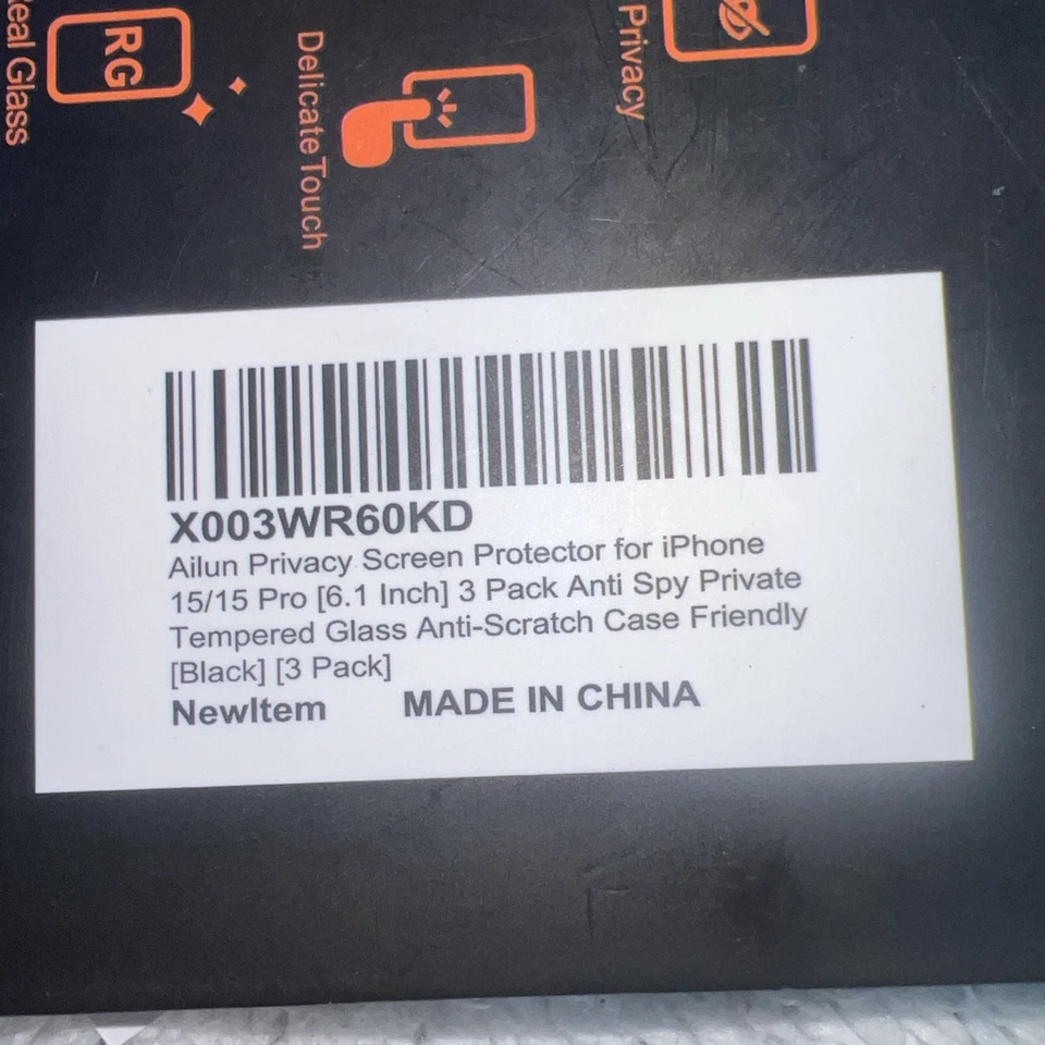 Paquete de 3 protectores de pantalla Ailun para iPhone 15 Pro Max [6,1 pulgadas] Foto 2 de 3