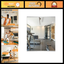 Large Full Body Gym Mirror 48x24 - Tempered G...