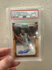 2019-20 Panini Prizm DP Auto Nickeil Alexander-Walker #17 Neon Orange Gem Mt 10