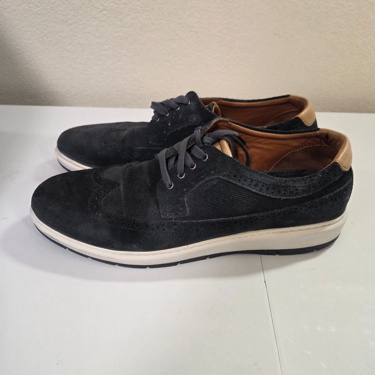 Johnston & Murphy 27-1808 Mens Black Suede /Brown Leather Size 11 Medium EUC Amazon.com: Johnston & Murphy Men main image 2