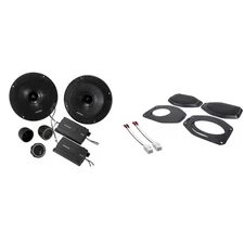 Kicker 46CSS654 6.5" CS-Series Component Speakers and Sound Bar Mounting Kit ...