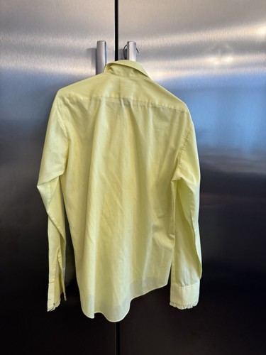 Vintage After Six Ruffled Tuxedo Shirt Mens M6 Formal Prom Yellow 70s 80s - Picture 10 of 16