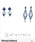 Whoopi Goldberg Estate Art Deco Cupid Intaglio Cameo Earrings 3 Inches Dangle — photo 4