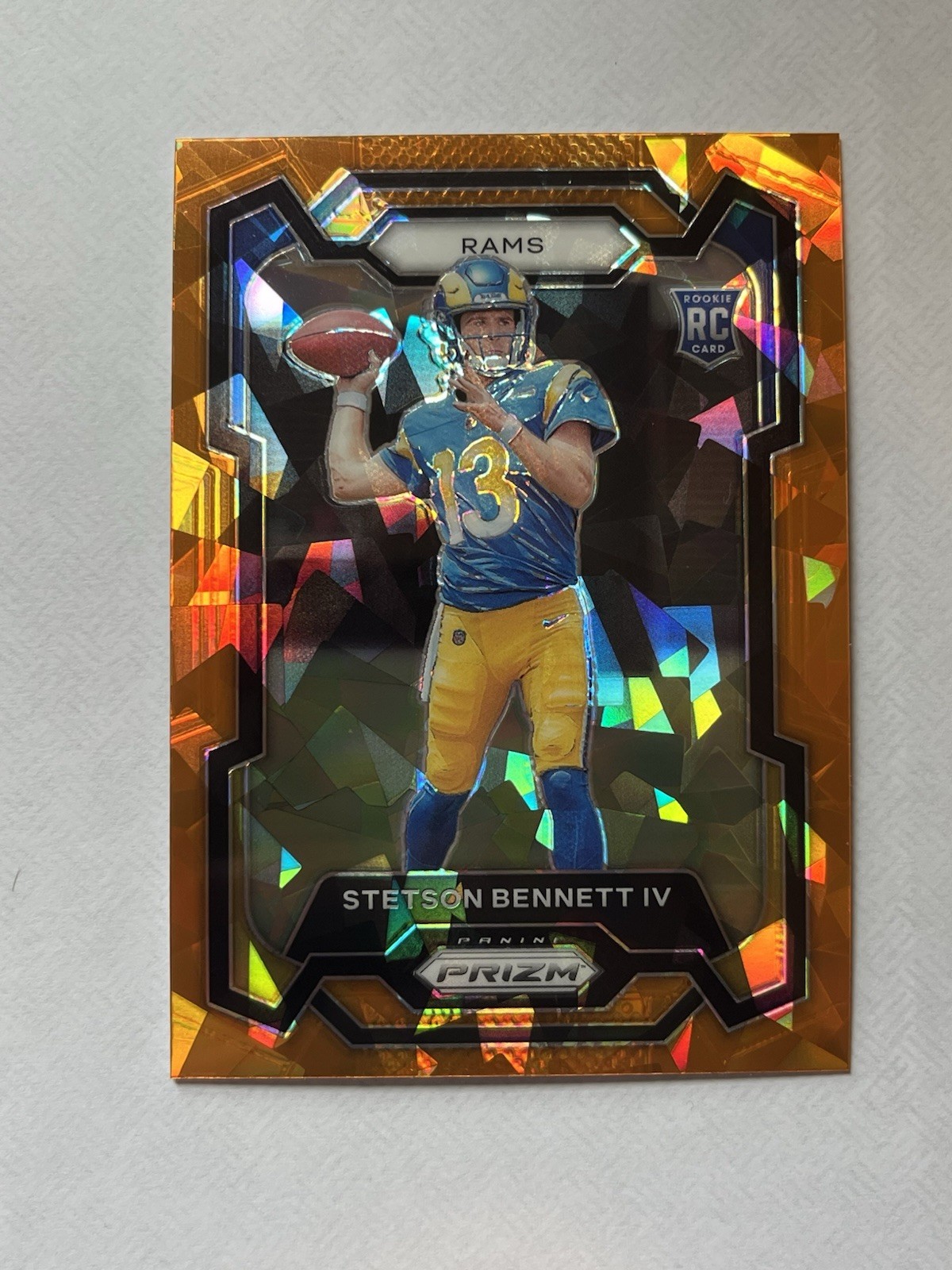 2023 Panini Prizm - Rookies Stetson Bennett #358 Orange Ice Prizm (RC)
