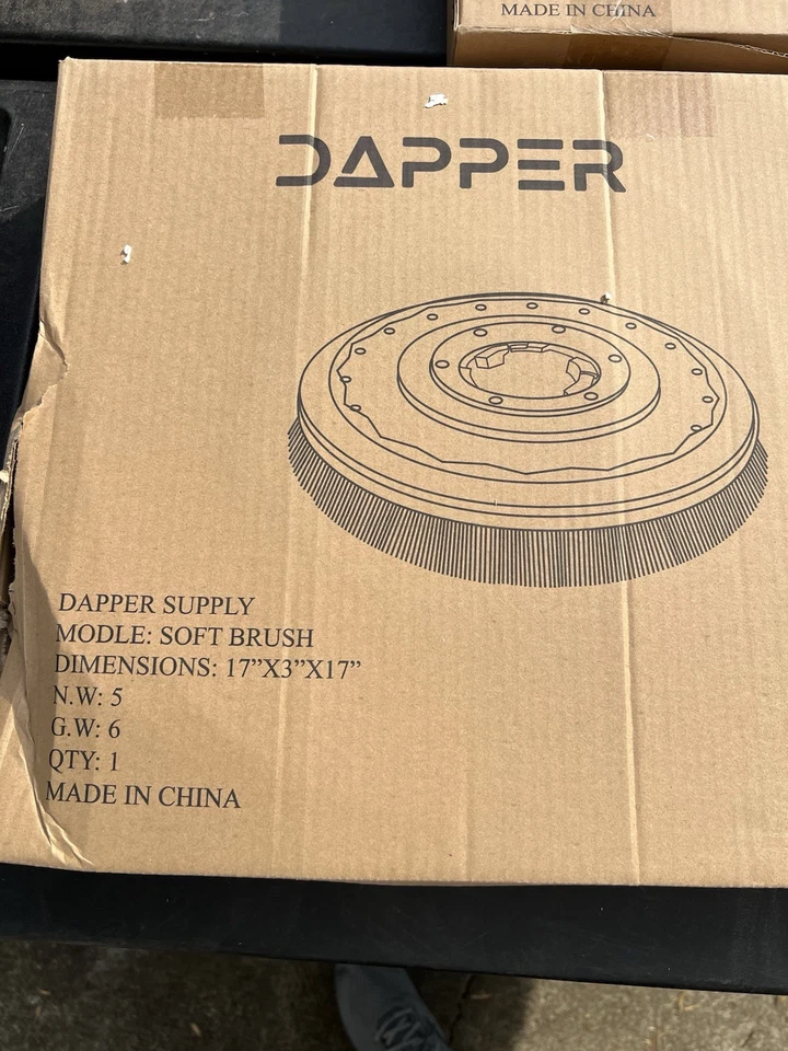 Dapper Buffer Attachments-Pad Holder/ Hard & Soft Brush / FM1300 17” - Image 2 of 4