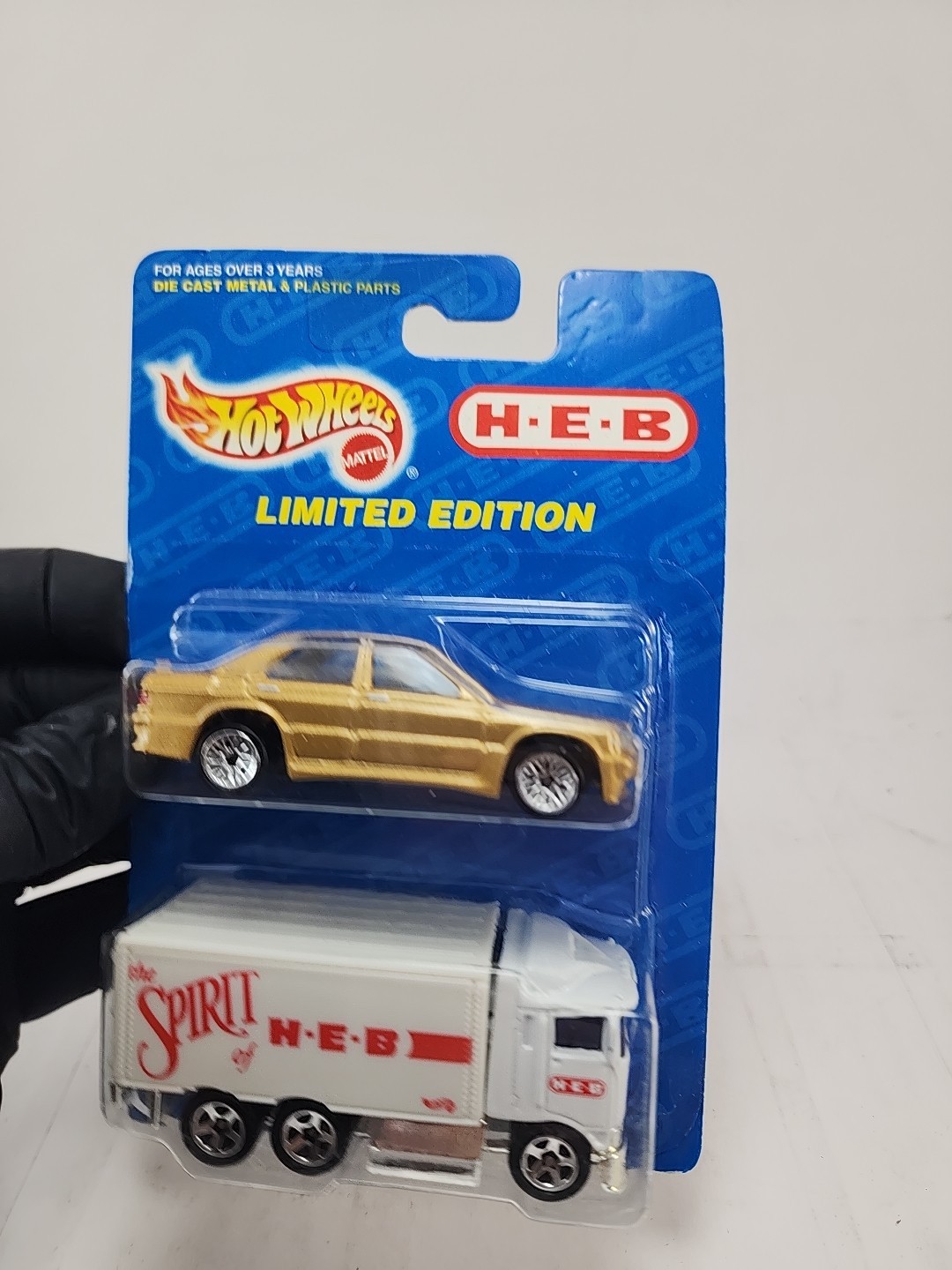 Vintage Hot Wheels H-E-B  Limited Edition 2 Pack Hauler And Mercedes 1997