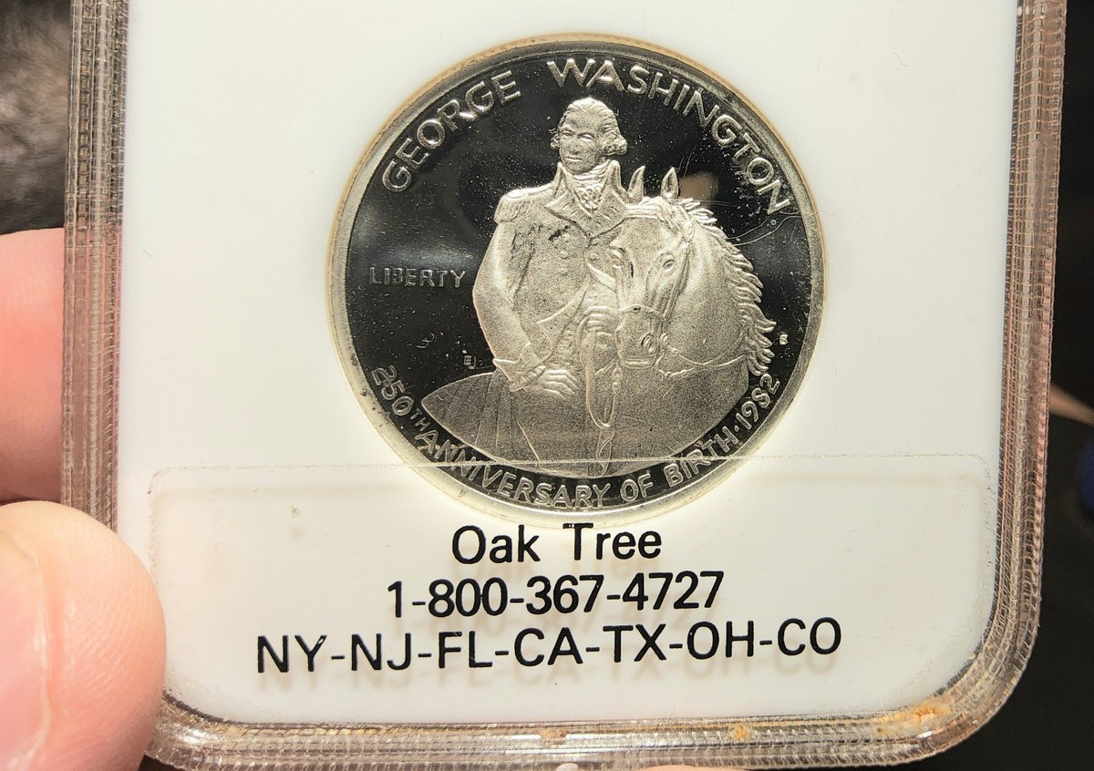 1982-S 50c SAMPLE PF 66 NGC GEORGE WASHINGTON 250TH ANNIVERSARY