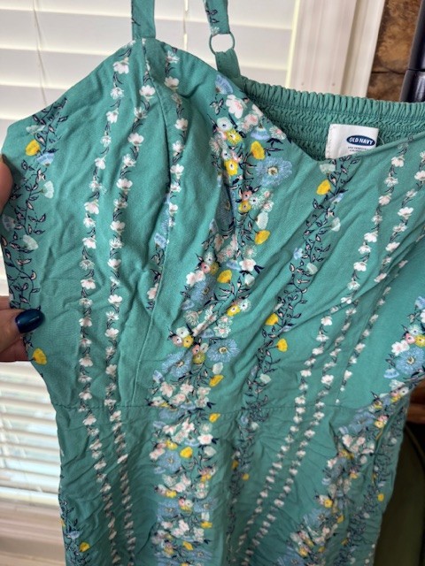 green floral dress old navy Green Dhoti Set – Aanchal Designers main image 1