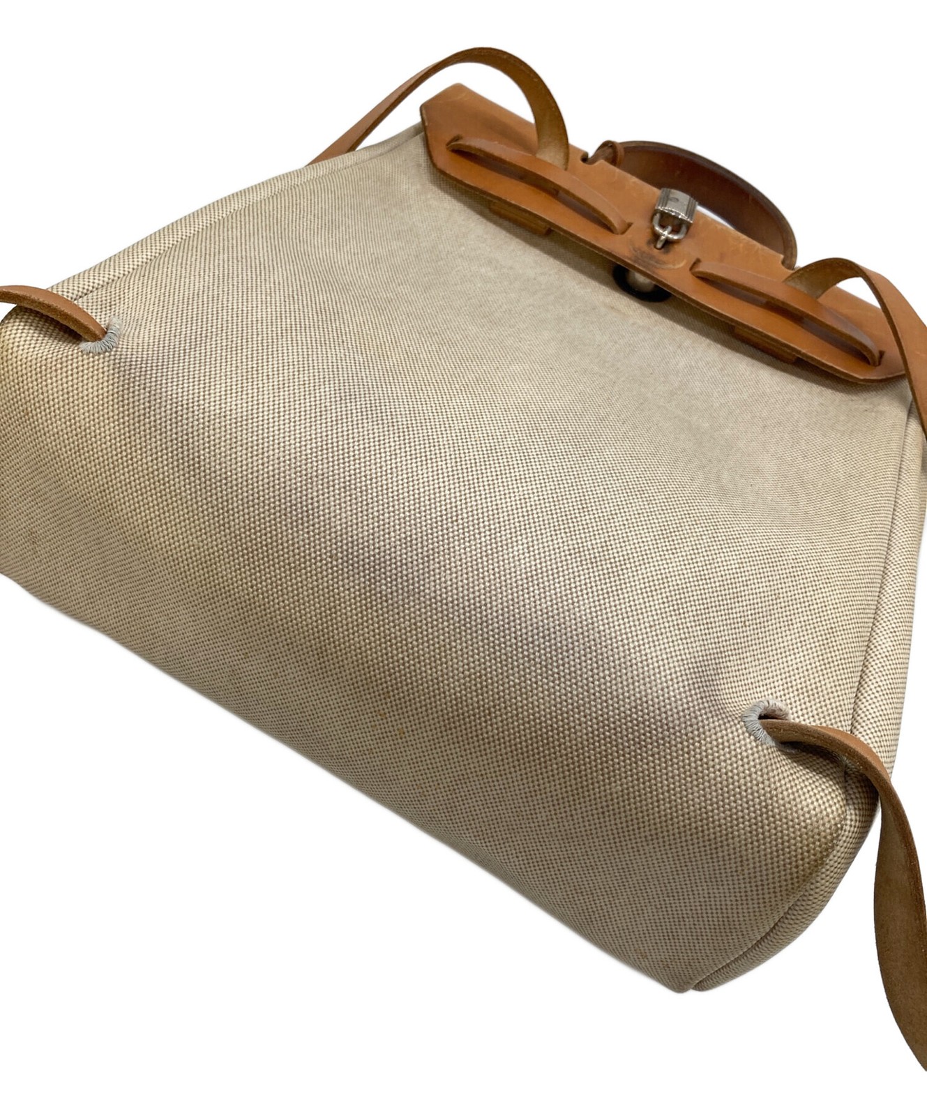 Authentic HERMES Beige × Brown Backpack – Herbag … - image 5