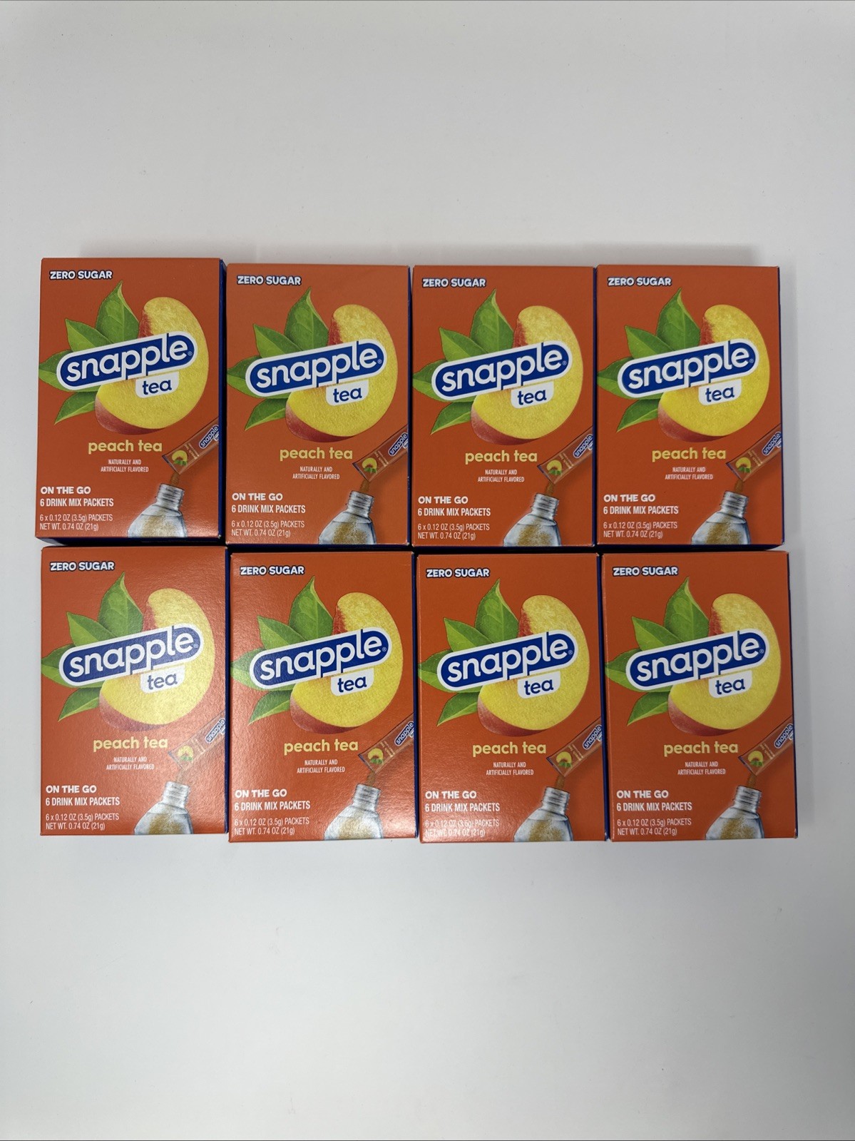 Lot Of 8 Boxes Singles On The Go Drink Mix Packets