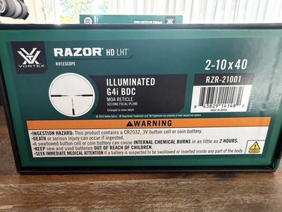 Vortex Razor Hd Lht 2-10 X 40. Illuminated G4i BDC Moa Reticle.