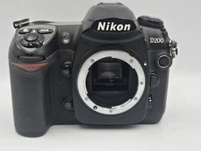 Nikon D200 Black 10.2MP Digital SLR Camera Body English Language Used Tested