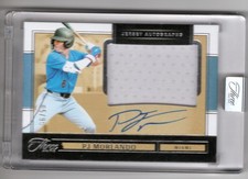 2025 Three and Two PJ Morlando Jersey Auto Holo Silver #/99 Marlins
