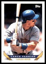 Lance Parrish 1993 Topps #609 Mariners MLB READ FREE SHIPPING AutographDen