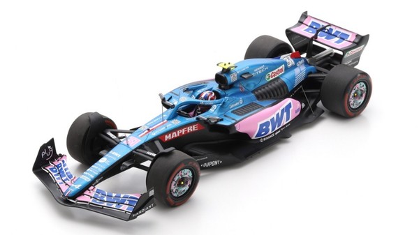 Spark Model Alpine A522 Esteban Ocon 2022 N.31 Miami Gp W/Acrilic Cover 1:18-image