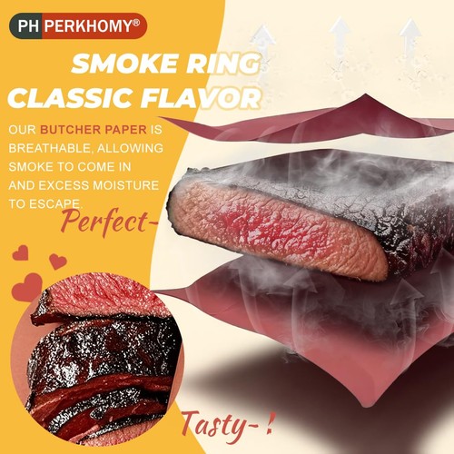 PerkHomy 18" x 200' (2400") Pink Butcher Paper Roll for Smoker BBQ Grilling S... - Picture 4 of 6