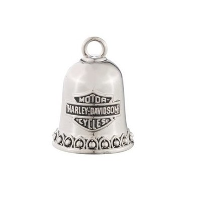Harley-Davidson Glocke Mini B&S With Boarder Design Silber