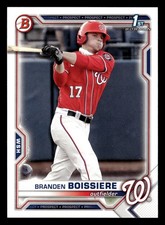 Branden Boissiere 2021 Bowman Draft 1st Rookie #BD-156 Washington Nationals *212