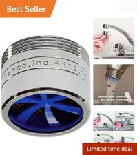 Eco-Friendly 1.5 GPM Chrome Dual Thread Aerator - Save 30 Water Effortlessly