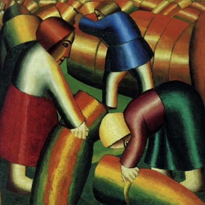 Kazimir Malevich - Taking in the Rye - Art Print on Paper or Canvas