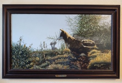 Original Acrylic Painting Of A Mexican  Wolf Titled ''El Lobo'' By Gary D. Garrett