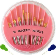 Hand Sewing Needles Premium Assorted Sizes Large Eye Needles for Stitching
