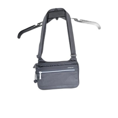 Hedgren Grey Nylon Multi-Pocket Crossbody Bag 9x6 Travel Purse EUC