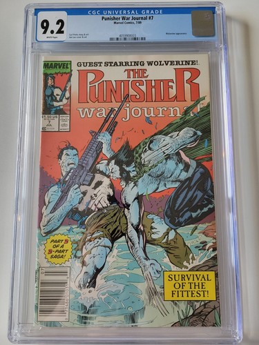 The Punisher War Journal #7 1989 CGC 9.2 Newsstand