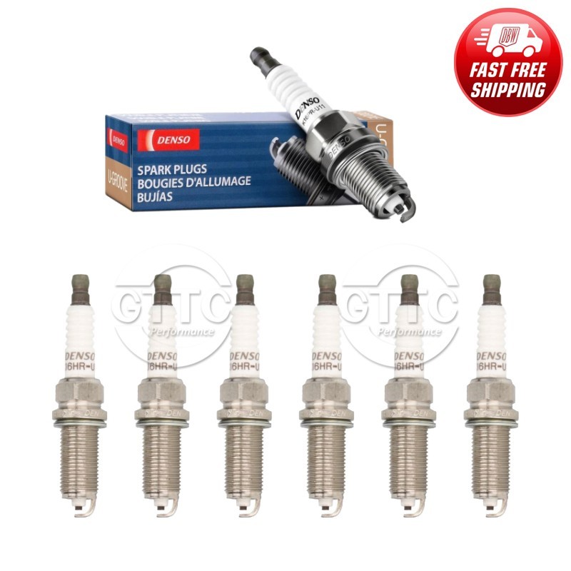 Genuine DENSO U-Groove Spark Plug 6PCS Set for Toyota 4Runner/ FJ Cruiser/Tundra
