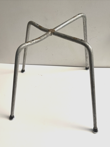 Eames MCM 1st Gen X Base for Fiberglass Shell Dining Chair w/ New Boot Glides - Picture 7 of 8