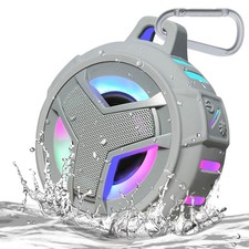 Shower Bluetooth Speaker, IPX7 Waterproof Portable Floating Speakers with Lou...