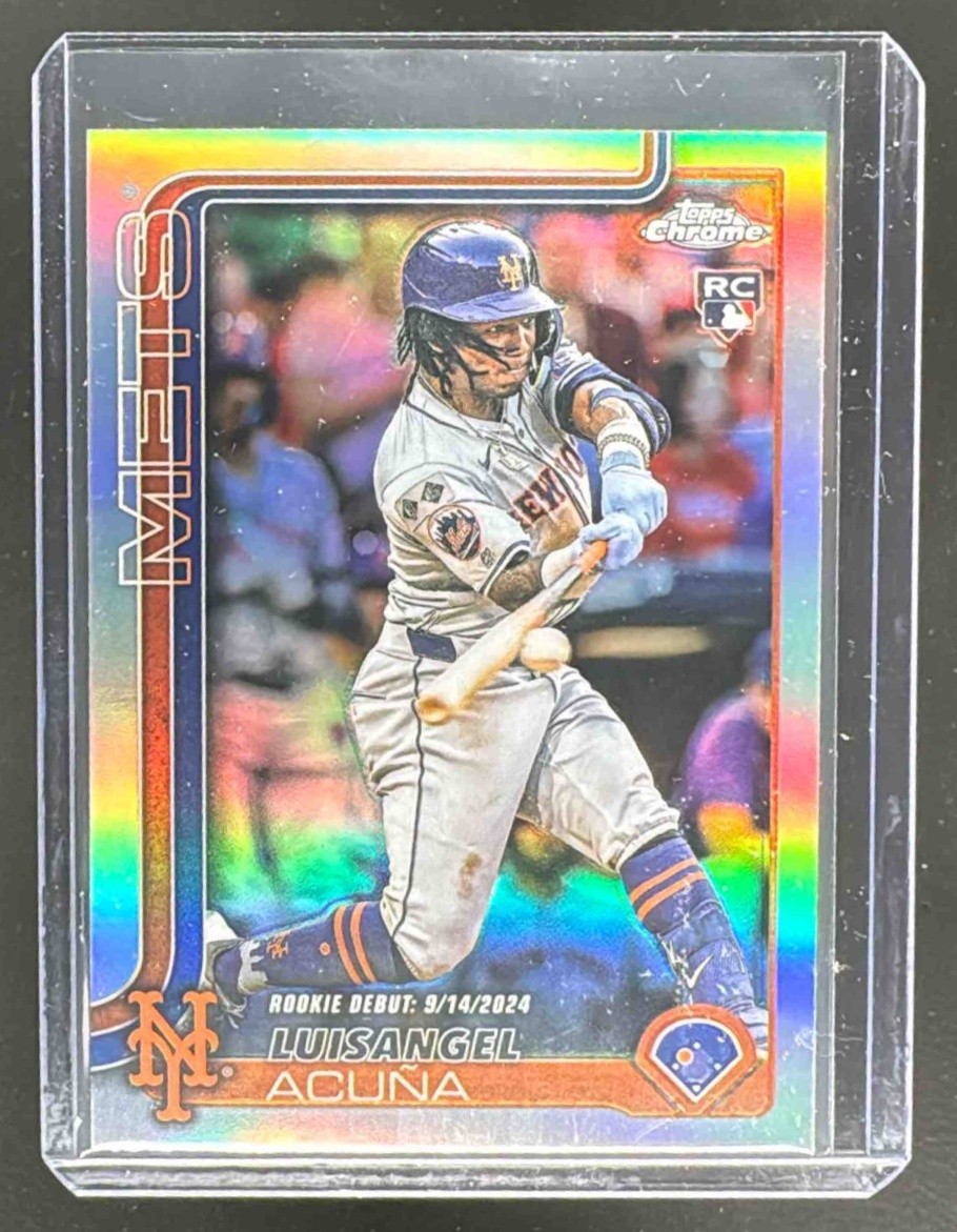 Luisangel Acuna 2025 Topps Chrome Update #USC53 Refractor Rookie RC