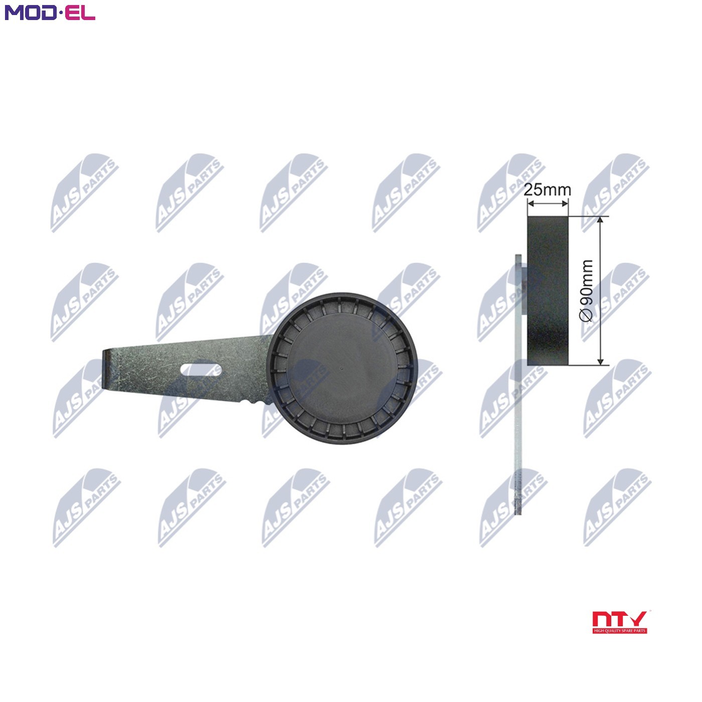 V-belt tensioner pulley RNK-CT-054 NTY for CITROËN PEUGEOT FIAT - Image 5