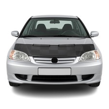 Car Bonnet Mask Hood Bra For Honda Civic 2001-2005 Sedan Black Chequered 1 Pc