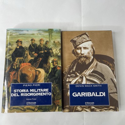 Lot 2 Bücher PIERO PIERI MILITÄRGESCHICHTE DES RISORGIMENTO UND GARIBALDI