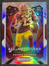 2021 Prizm Draft Picks Collegiate Rashod Bateman #196 Silver RC All American
