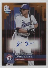 2024 Topps Big League Orange Foil 14/25 Corey Seager #BLA-CS Auto 0q21