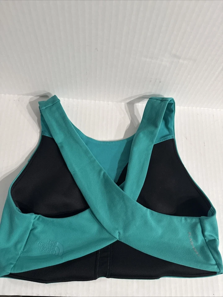 Ropa deportiva para mujer The North Face M/M Flash Dry rosa verde usada espalda cruzada Foto 2 de 4