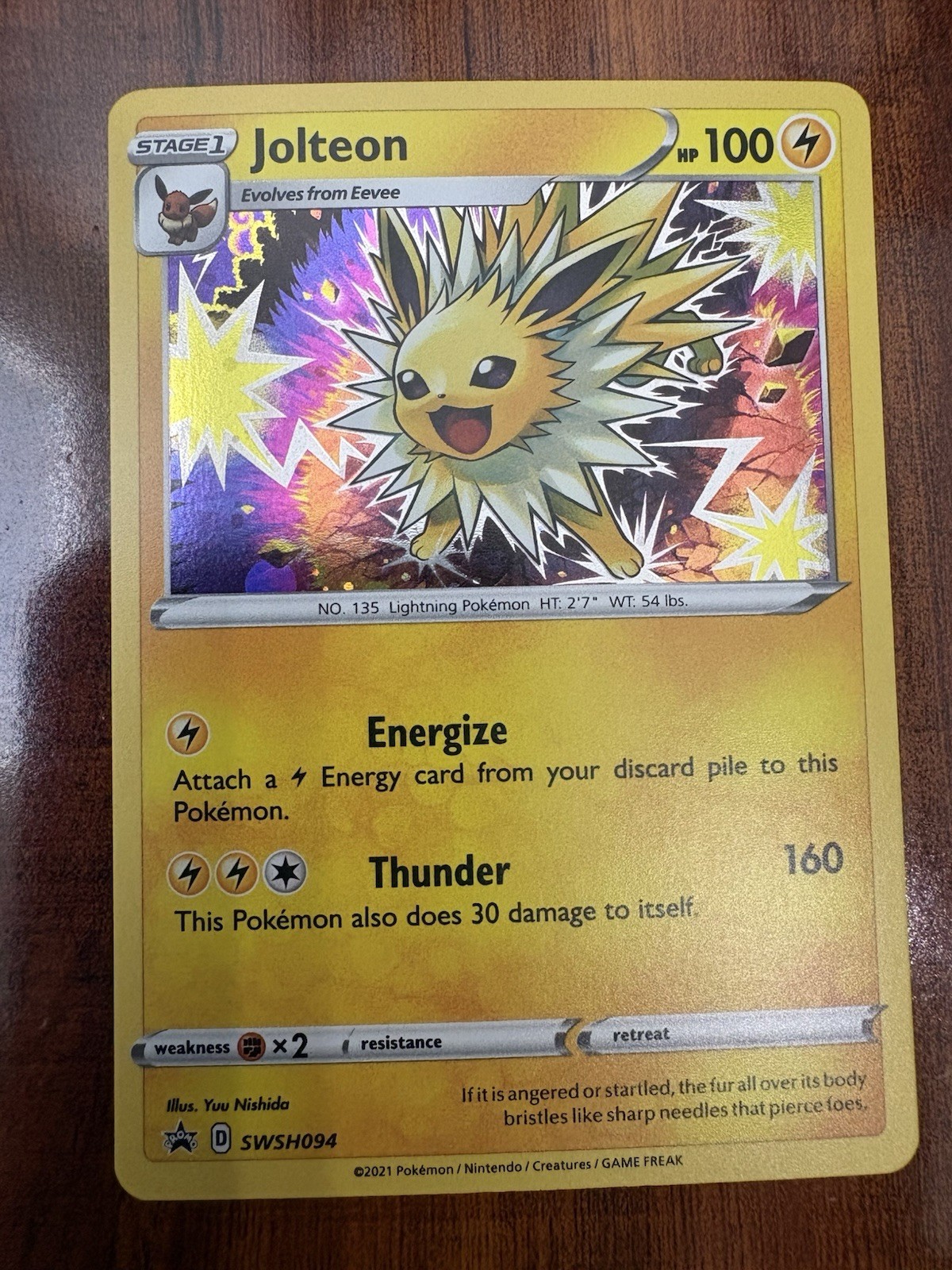 Pokemon Jolteon SWSH094 Battle Styles Black Star Promo Holo NM/M ⚡️