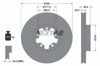 2X Bremsscheibe Vorderachse FüR Ford Transit Kasten Pritsche/Fahrgestell Bus