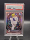 2025 Bowman Rookie Roki Sasaki #12 Etched in Glass Variation PSA 9 MINT SSP