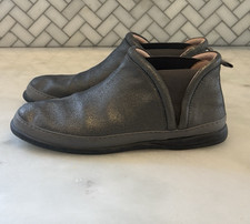 TARYN ROSE Metallic Silver FREDDIE Sneakers Booties Slip On Shoes Size 8.5