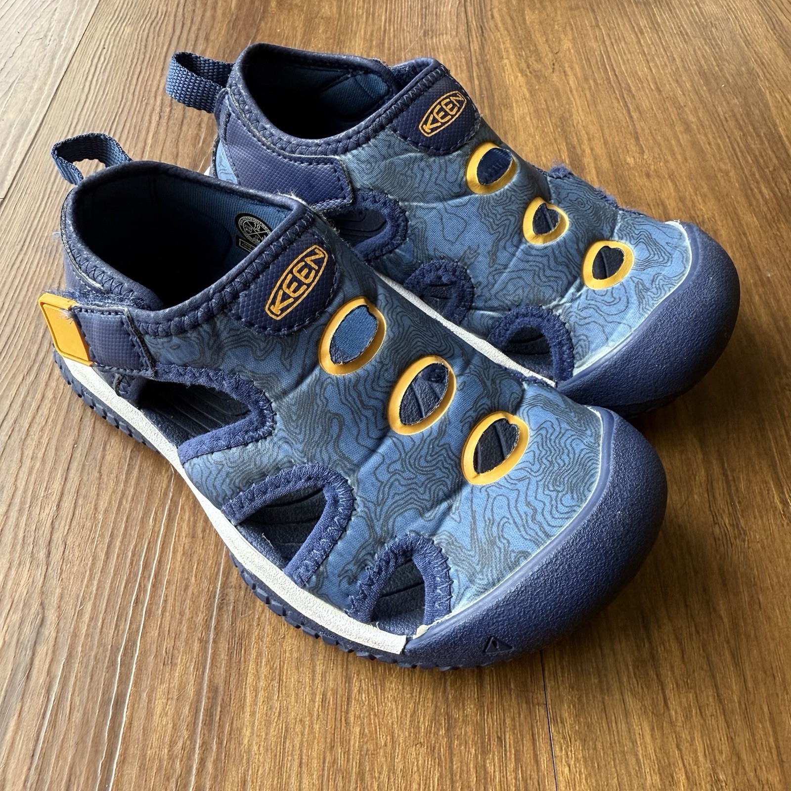 Sandali acqua Keen Stingray ragazzo 10 blu punta chiusa scarpe outdoor bambini giovani