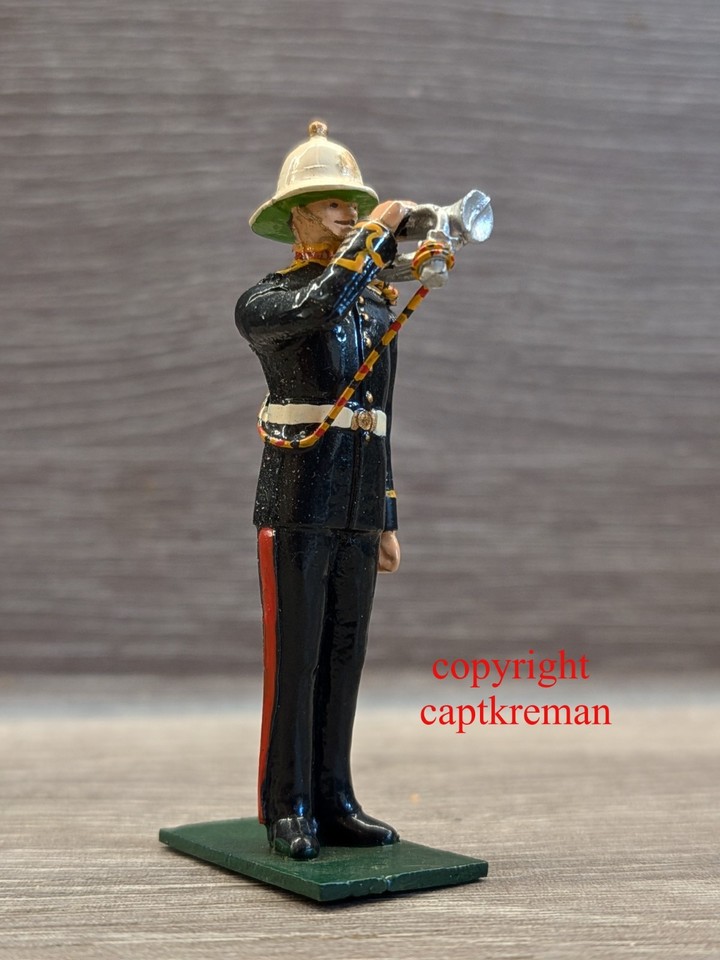 Royal Protection Officers Fusilier Miniatures, Royal Marines Bugle Players and Officer | eBay UK