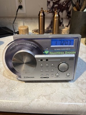 Emerson CKD2330 CD Player AM/FM Clock Radio Stereo Swing Door Tested Working 