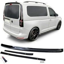 Dach Heckspoiler Sport Schwarz Glanz passt für VW Caddy V ab 2021 mit Hecktüren