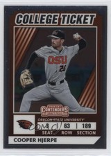 2022 Panini Elite Extra Edition College Tickets Optic Cooper Hjerpe #CTO-22 12ps